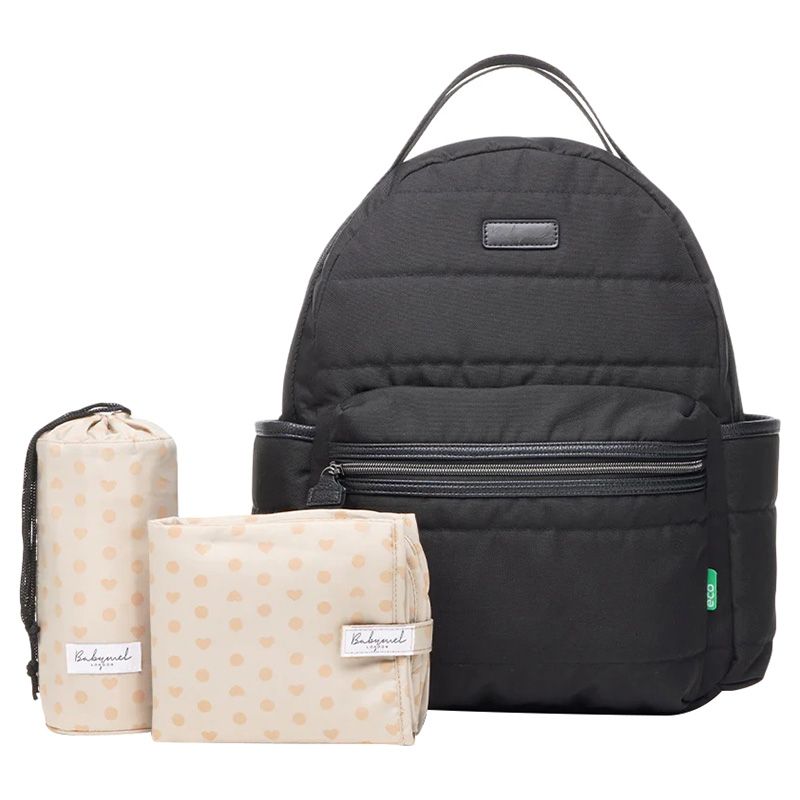 Babymel - Lola Eco Quilt Diaper Bag - Black