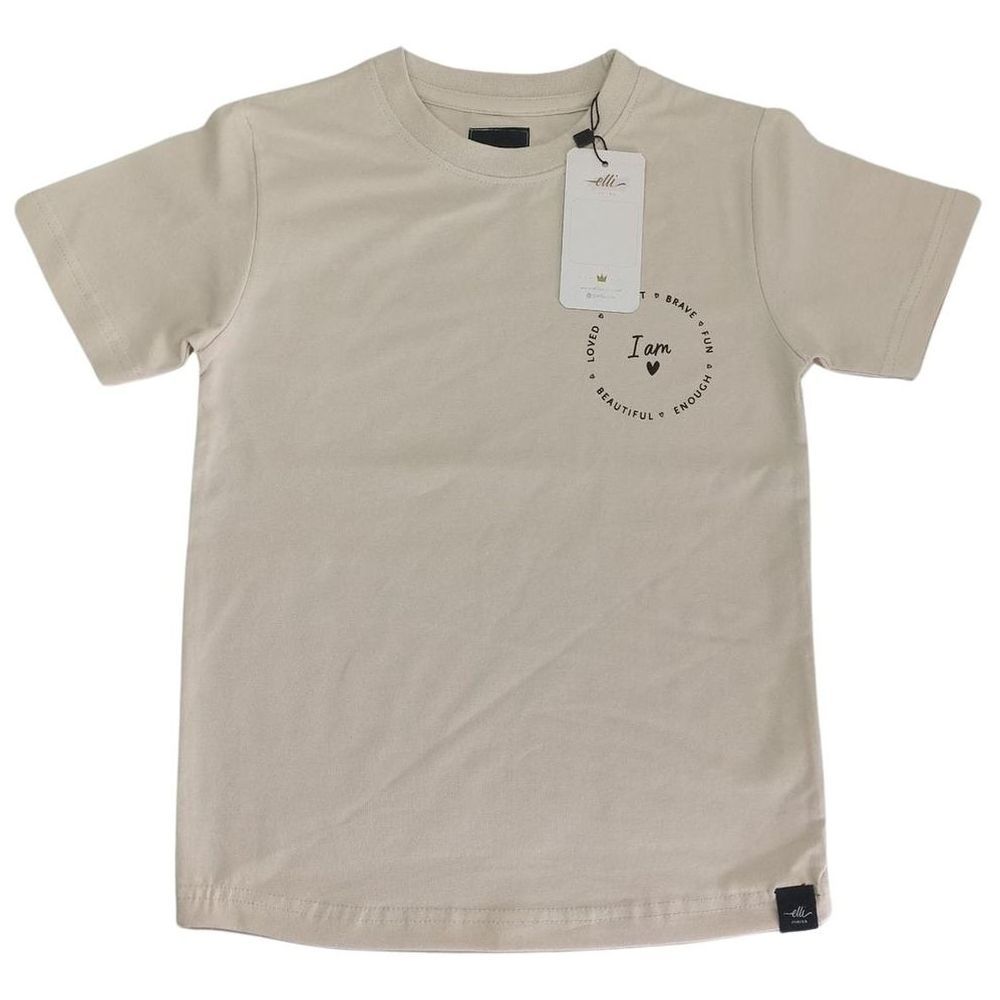 Elli Junior - I Am! Organic T-Shirt - Beige