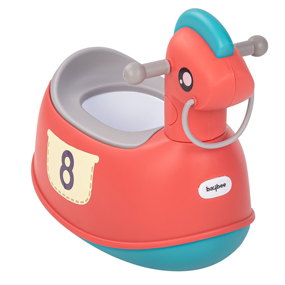 Baybee - Ponyta Baby Potty Seat For Kids w/ Closing Lid - Red