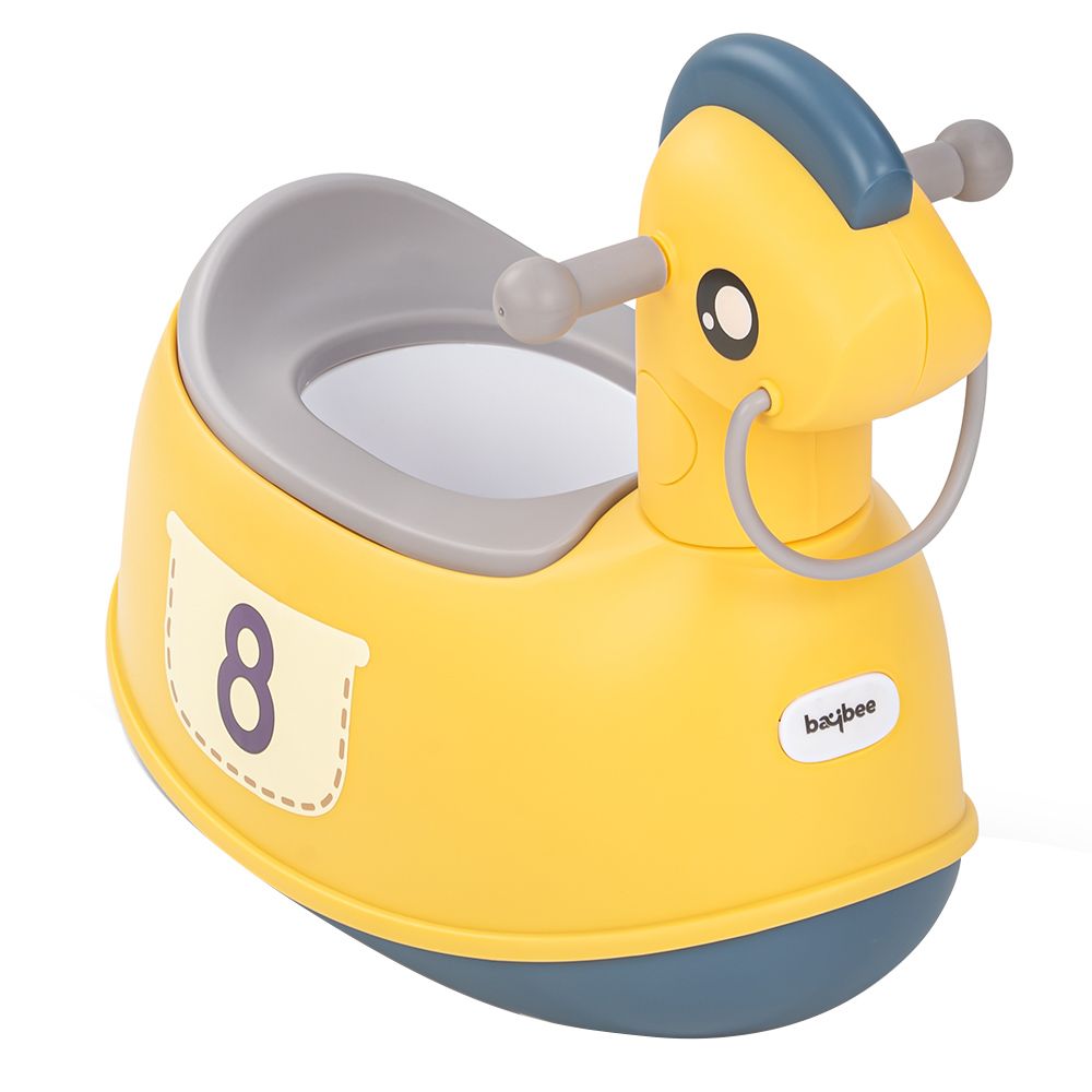 Baybee - Ponyta Baby Potty Seat For Kids w/ Closing Lid - Yellow