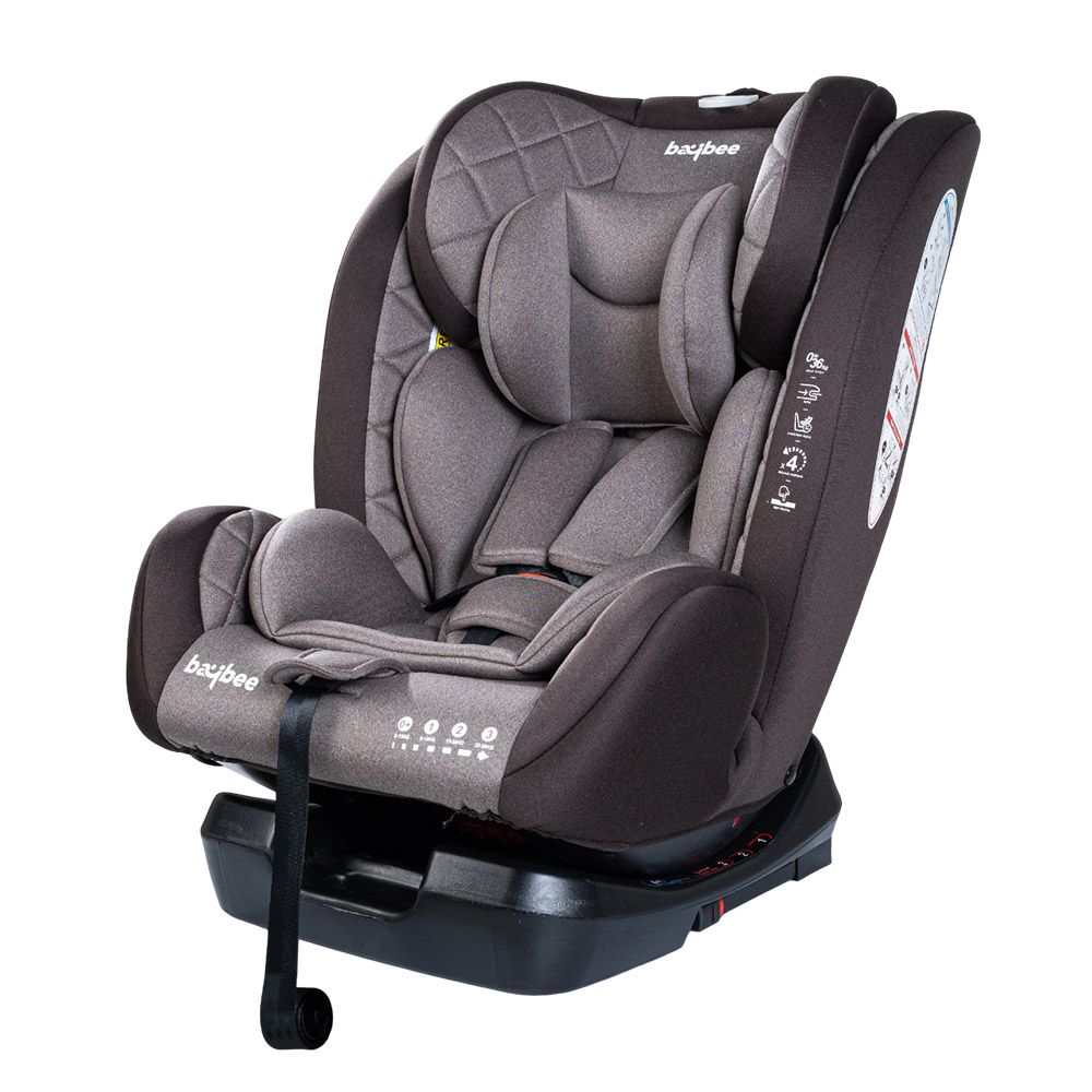 Baybee - Convertible Baby Car Seat w/ Isofix - Grey