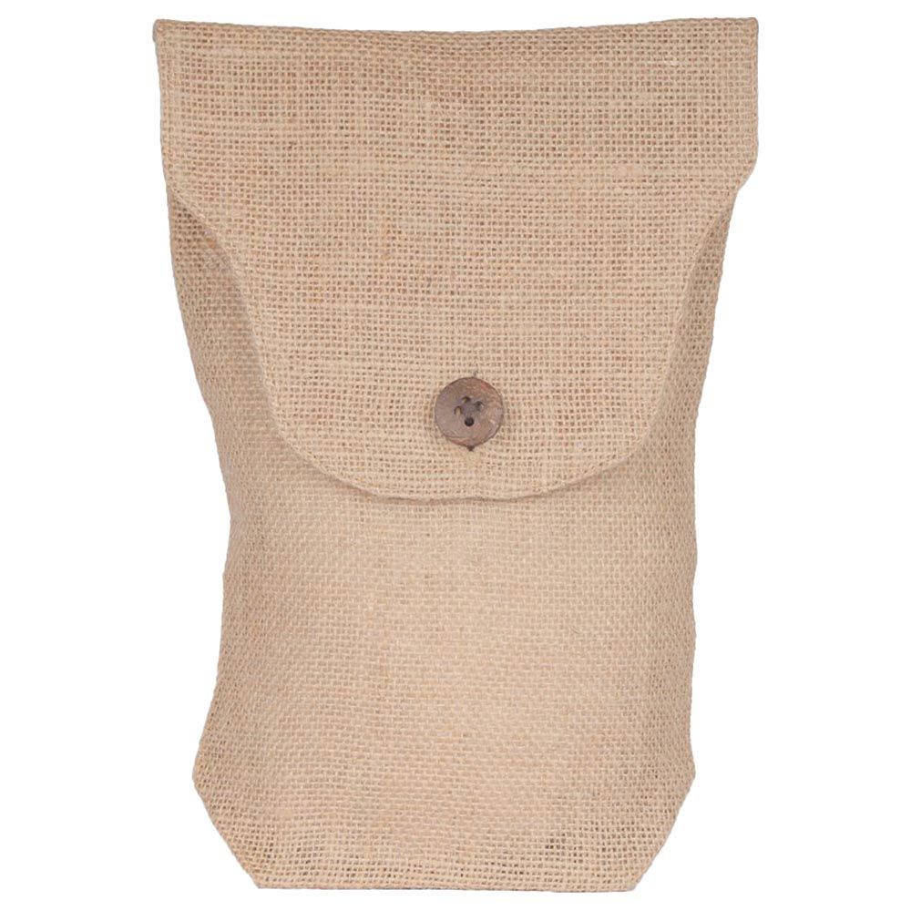 BYFT - Natural Jute Flap Pouch