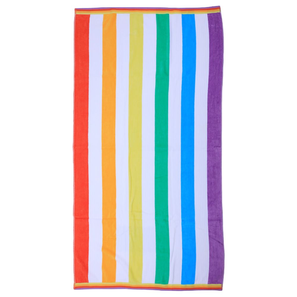 BYFT - Cotton Jacquard Beach Towel - 86x162cm - Rainbow