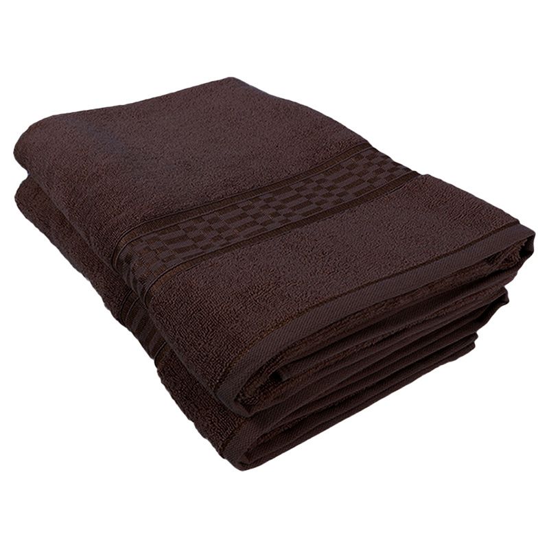 BYFT - Home Ultra Premium Bath Sheet - Brown - 90 x 180cm - Pack of 2