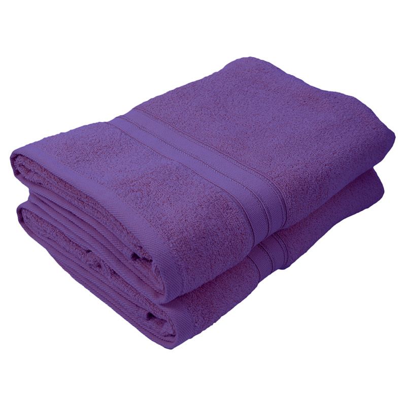 BYFT - Home Trendy Premium Bath Sheet - Lavender - 90 x 180cm - Pack of 2