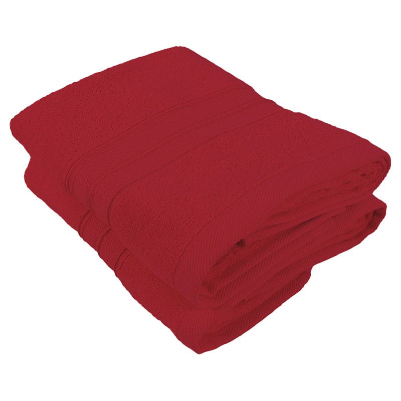 BYFT - Home Trendy Premium Hand Towel - Red - 50 x 90cm - Pack of 2