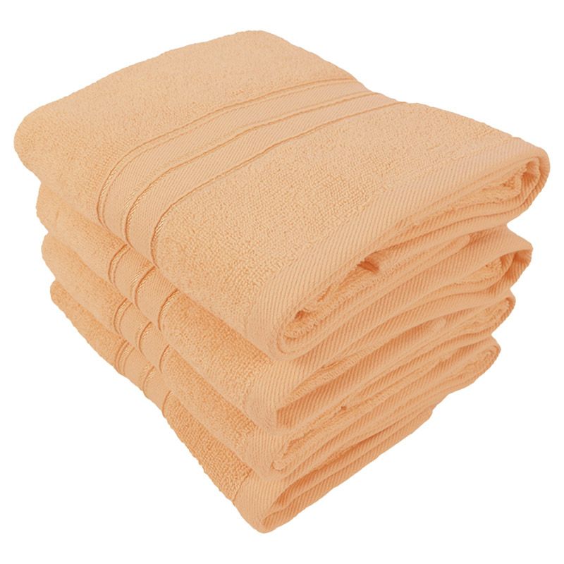 BYFT - Home Trendy Premium Hand Towel - Peach - 50 x 90cm - Pack of 4