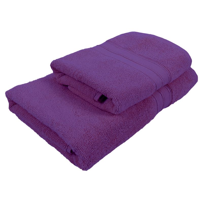 BYFT - Home Trendy Hand Towel and Bath Towel - Lavender - 2pcs