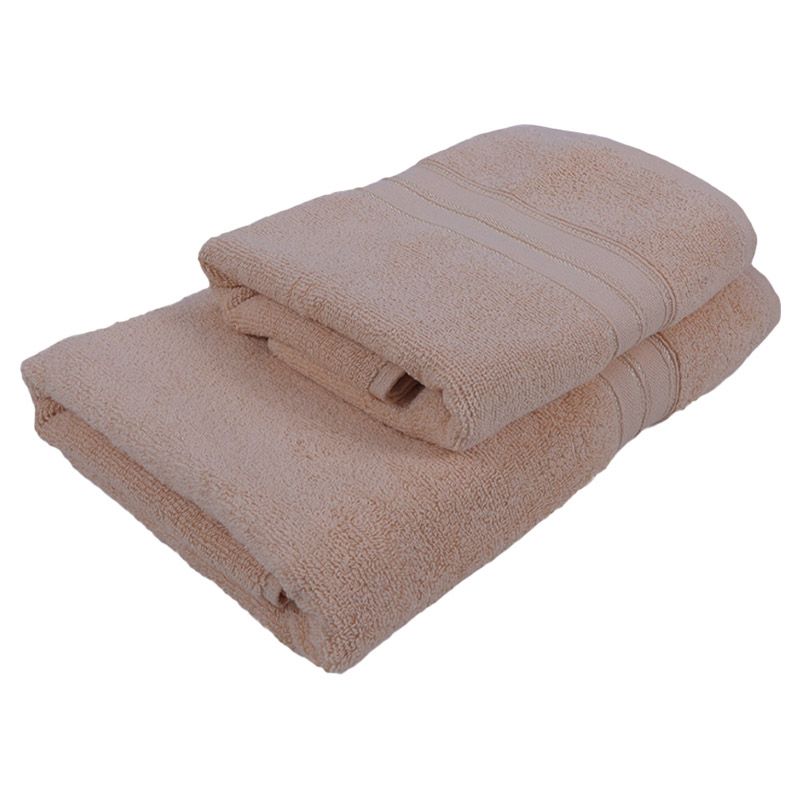 BYFT - Home Trendy Hand Towel and Bath Towel - Cream - 2pcs