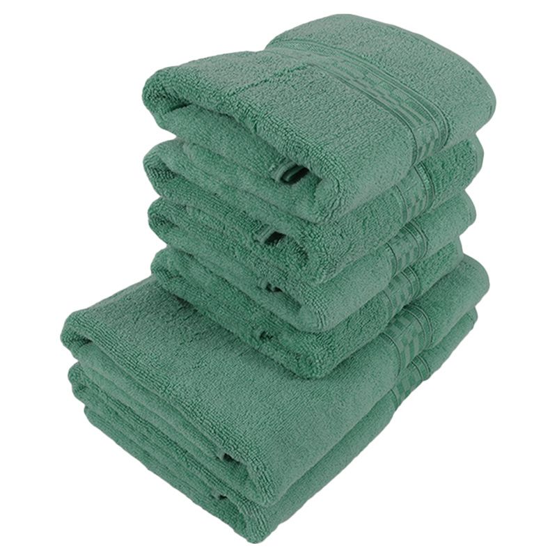 BYFT - Home Ultra Hand Towel 4pcs and Bath Towel 2pcs - Green