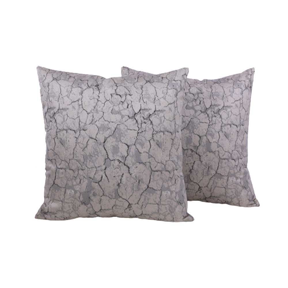 BYFT - Marble Decorative Cushion Cover - Mirage Grey - 2pcs