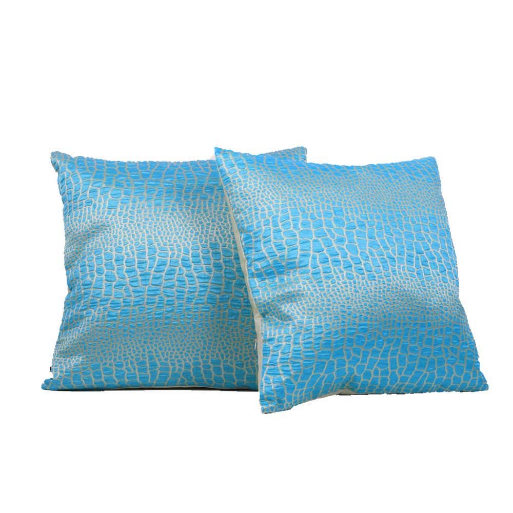 BYFT - Azure Elegance Decorative Cushion Cover - Arctic Blue - 2pcs