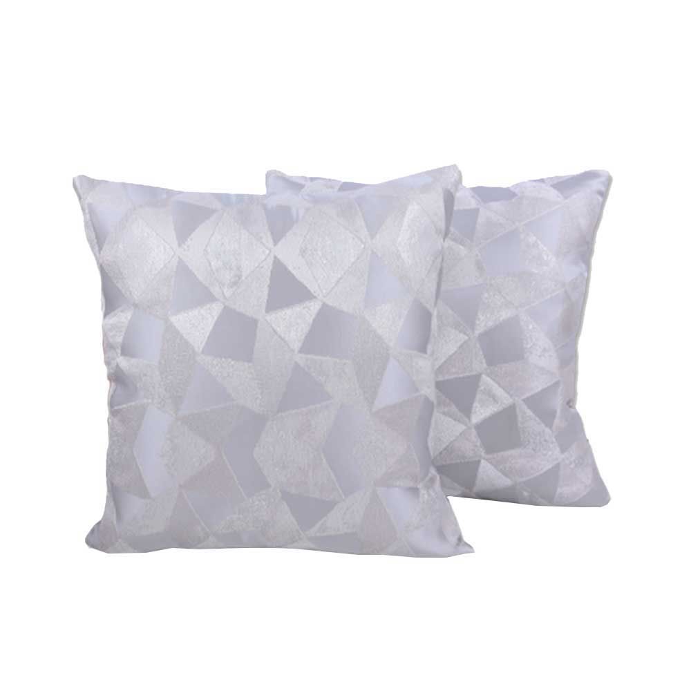 BYFT - Crystal Decorative Cushion Cover - Grey - 2pcs