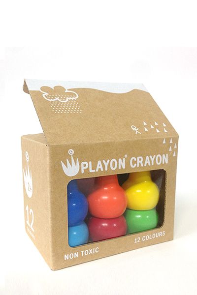 Playon Crayon, Set Of 12 Crayons - Bright Color