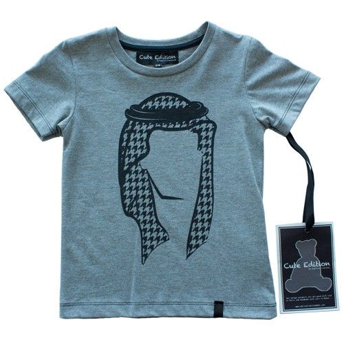 Cute Edition® Grey T-shirt Black Teen