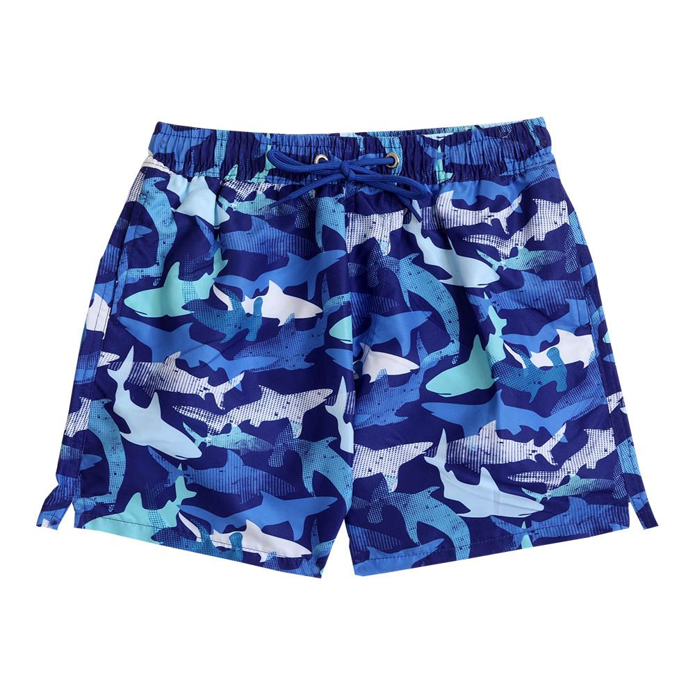 Cool2C - Boys Shark Board Shorts - Blue