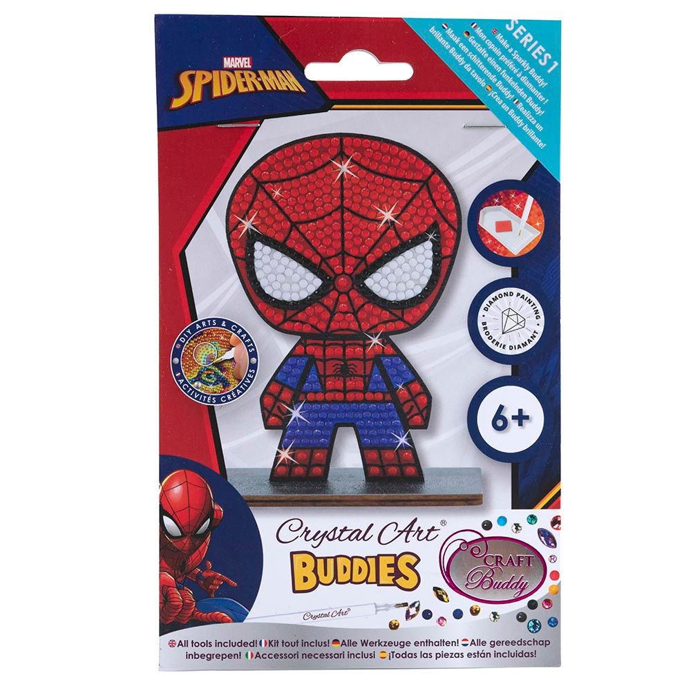 Craft Buddy - Crystal Art Buddy - Spiderman - 11 cm