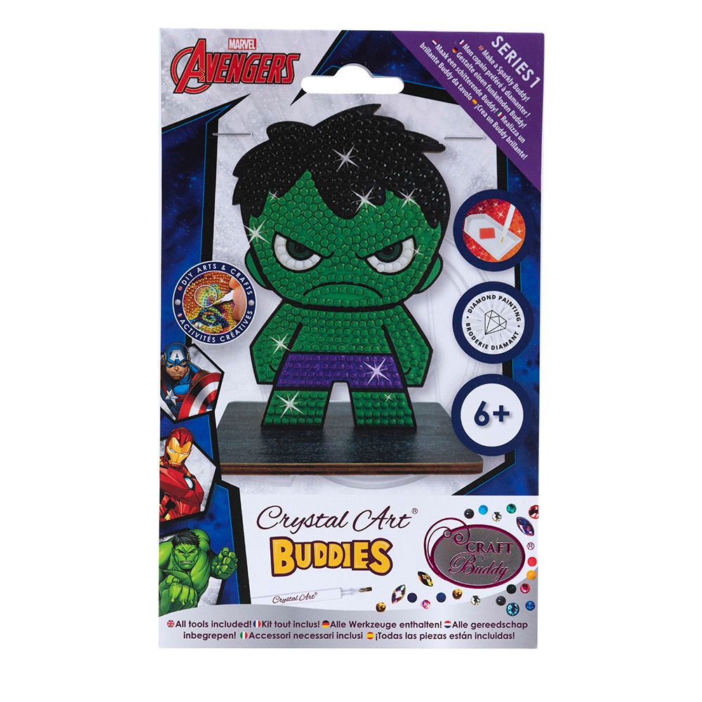 Craft Buddy - Crystal Art Buddy - Hulk - 11 cm