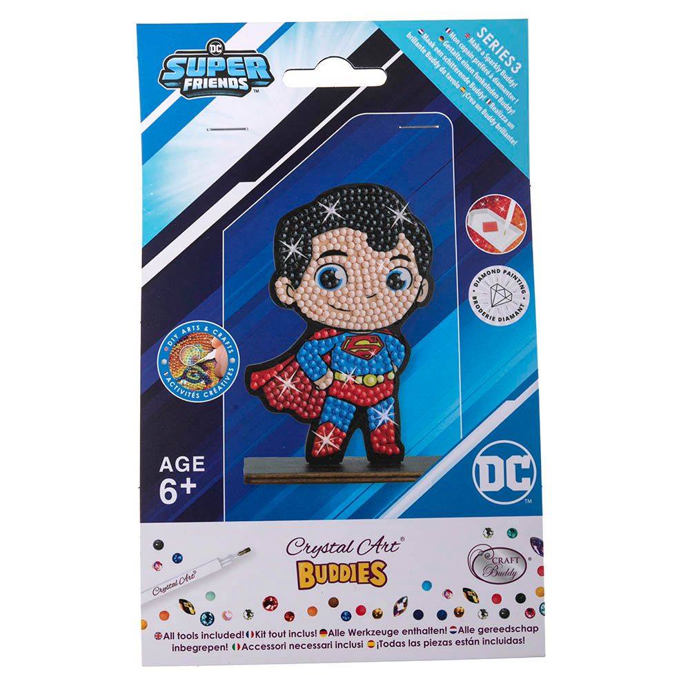 Craft Buddy - Crystal Art Buddy - Superman - 11 cm