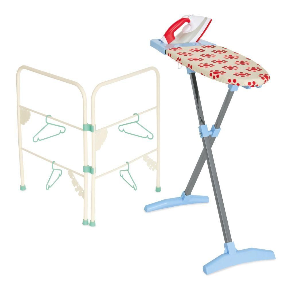 Casdon - Ironing Set Toy: Iron, Board, Airer, And Hangers