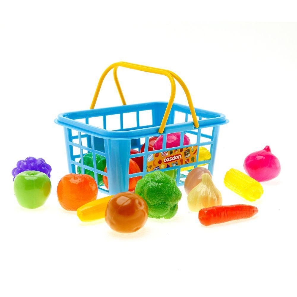 Casdon - Fruit & Veg Basket: Play Shop Set