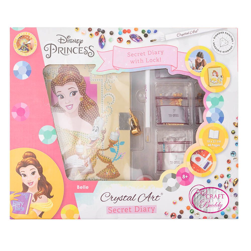 Craft Buddy - Crystal Art Secret Diary - Belle