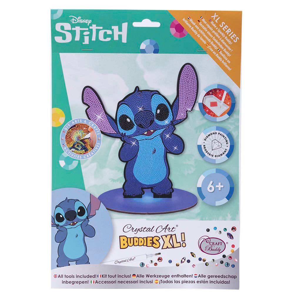 Craft Buddy - Crystal Art Buddy - XL - Stitch - 20 cm