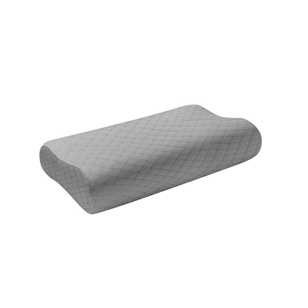 Cotton Home - Mini Size Knitted Anti Snore Memory Foam Pillow - 31x47cm - Grey