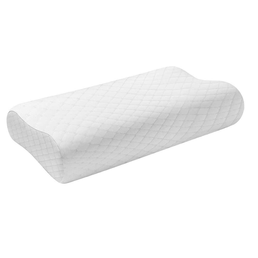 Cotton Home - King Size Knitted Anti Snore Memory Foam Pillow - 40x70cm - White