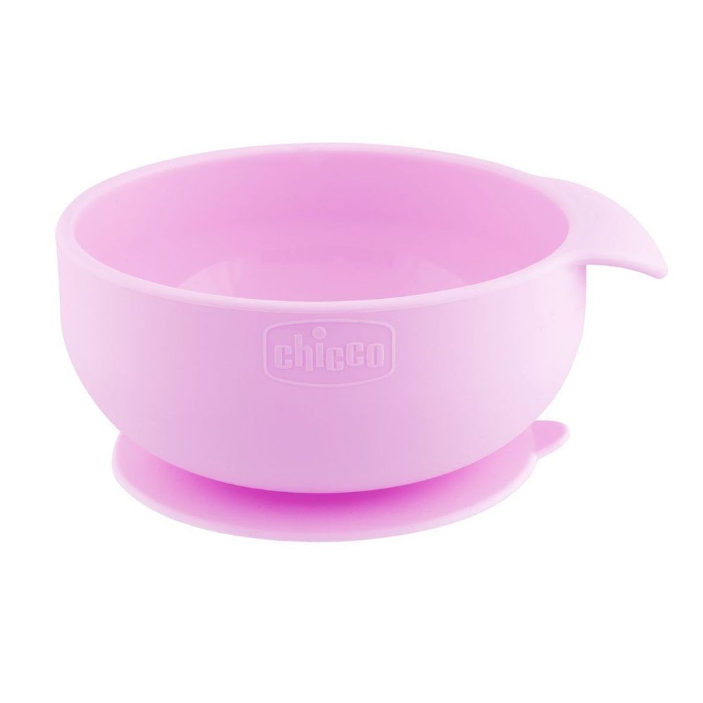 Chicco - Easy Bowl Silicone - Pink