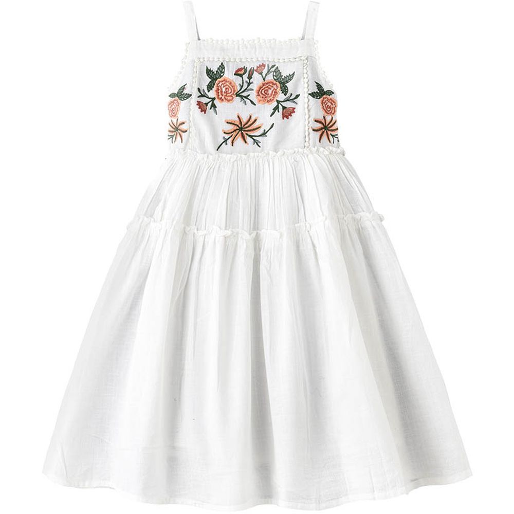 Jelliene - Woven Dress - White