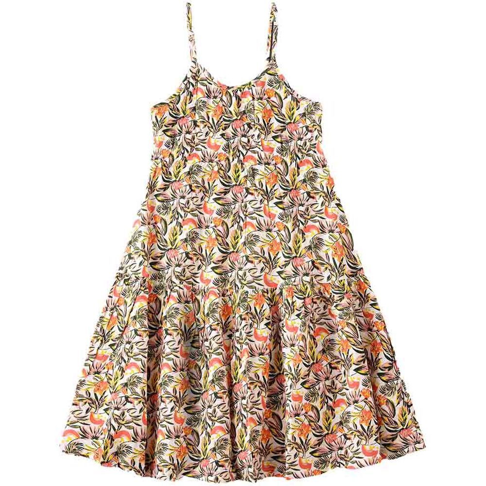 Jelliene - Sleevless Flower Print Woven Dress_8-9Y