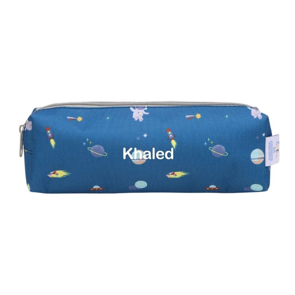 Little IA - Personalized Cosmic Explorer Pencil Case - Blue