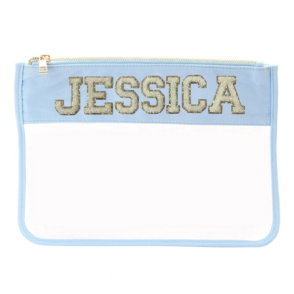 TheHappyTribe - Personalised Travel Pouch - Baby Blue