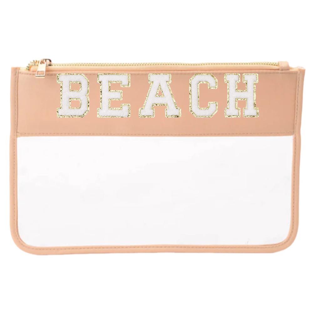 TheHappyTribe - Personalised Travel Pouch - Beige