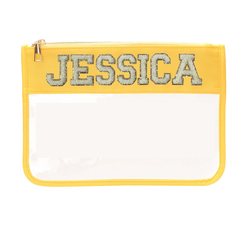 TheHappyTribe - Personalised Travel Pouch - Yellow