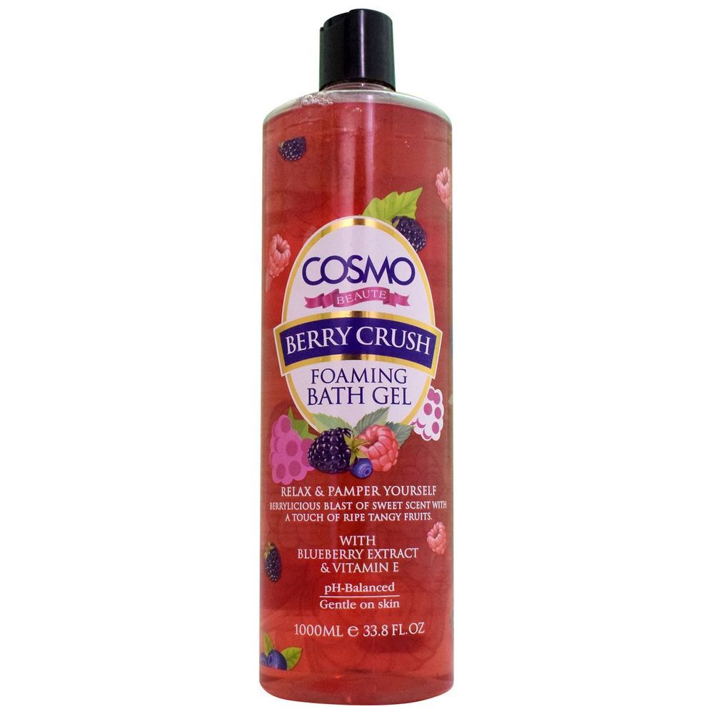 Cosmo - Beaute Moisture Rich Foaming Bath - Berry Crush - 1000ml