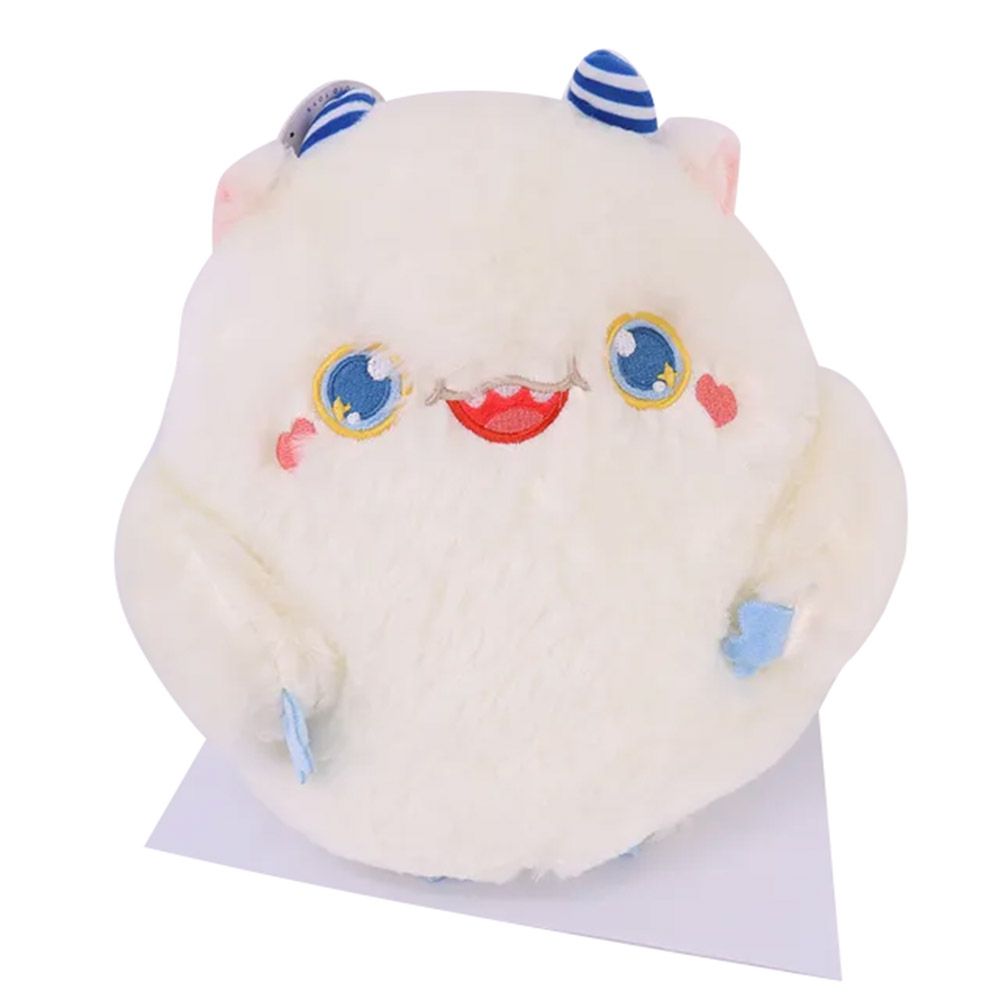 Toto Toys - Plush Cushion - Monster - White - 40 cm