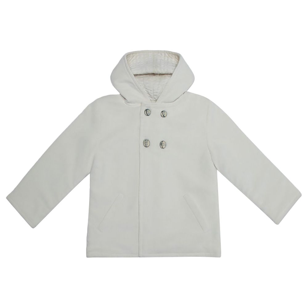 Jules & Juliette - Daxton Baby Hooded Jacket - Off-White