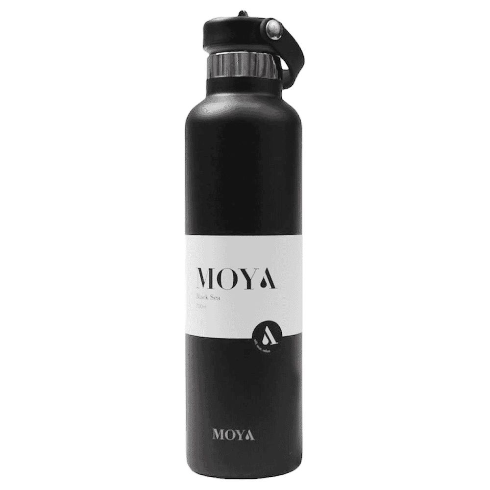 Moya - Black Sea Insulated Stainless Steel Water Bottle - 700ml - Black