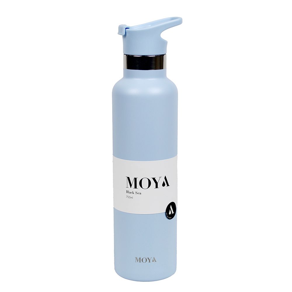 Moya - Black Sea Insulated Water Bottle w/ Spout Lid - Powder Blue - 700 ml