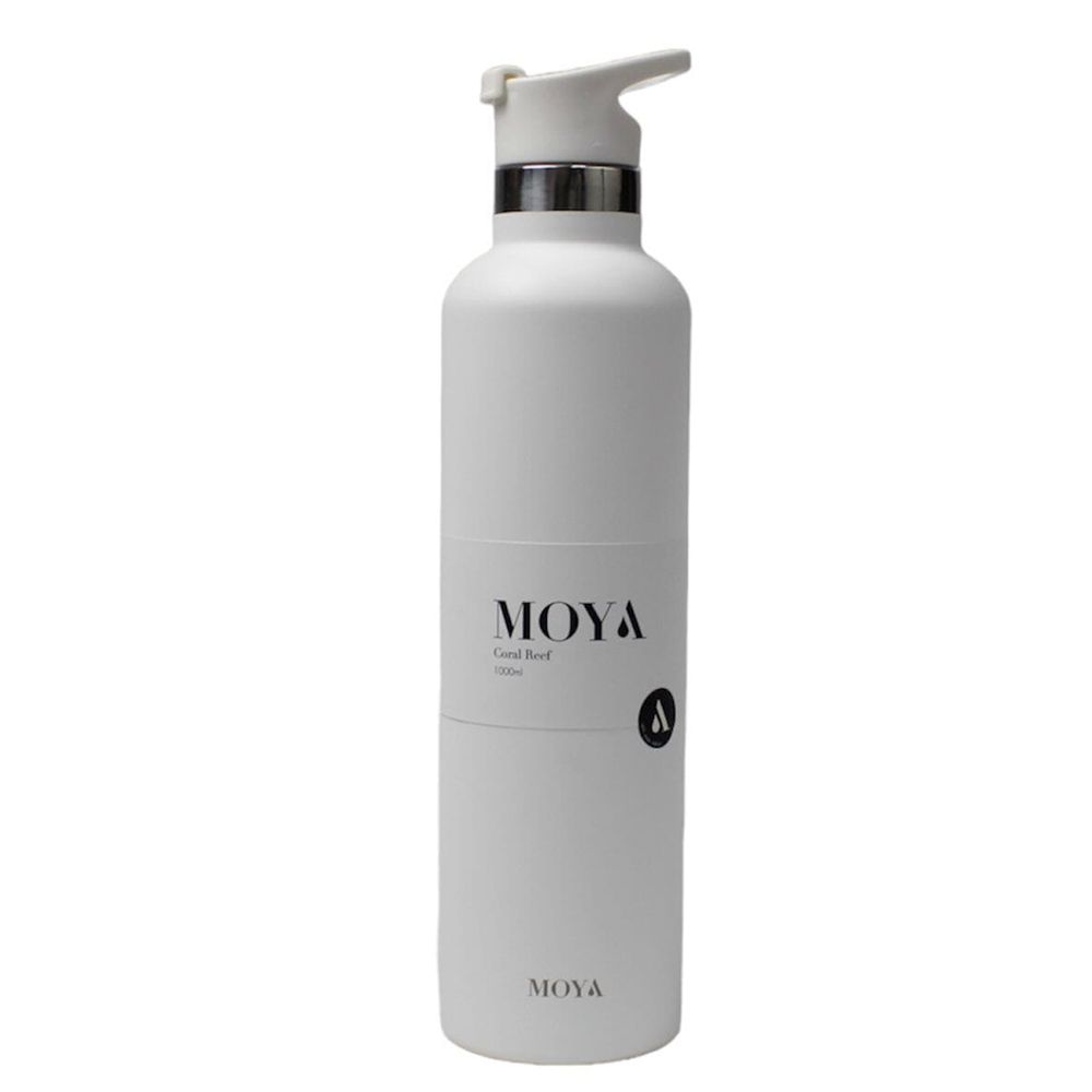 Moya - Coral Reef Insulated Water Bottle - White - 1 L