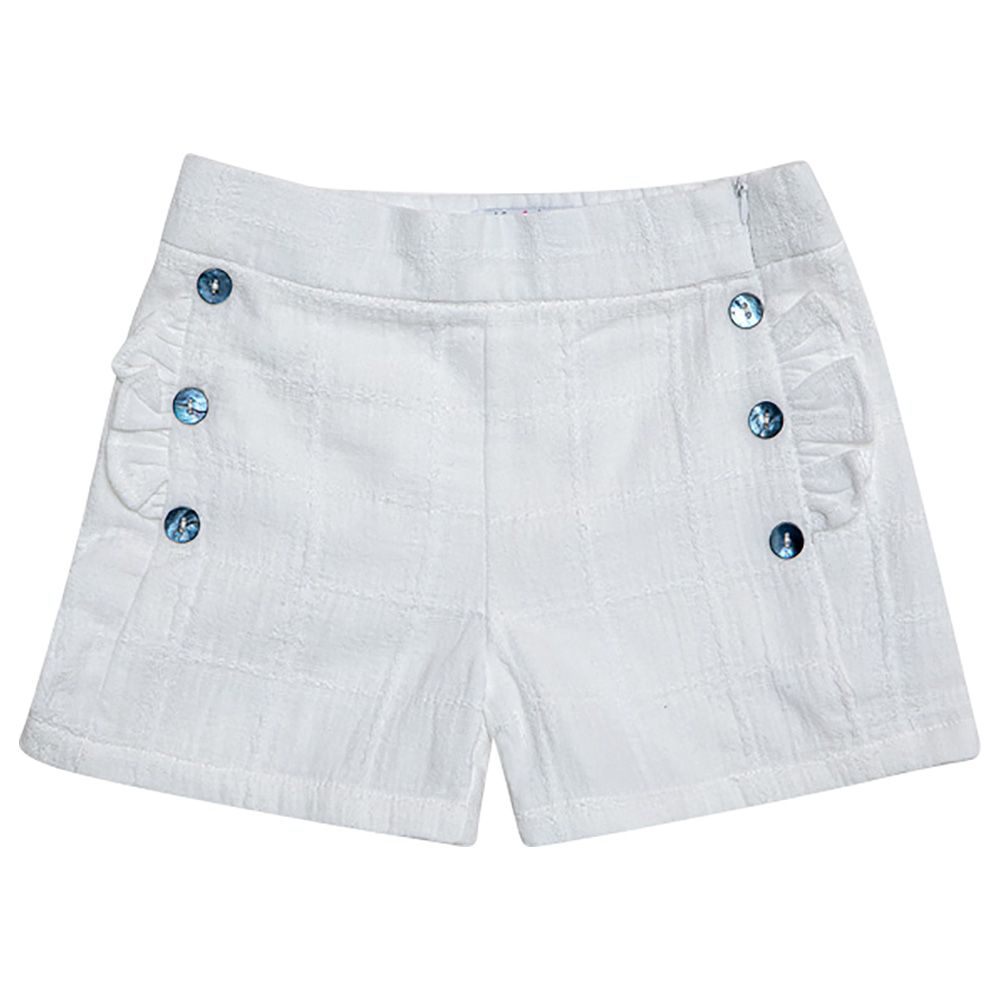 Jules & Juliette - Dia Baby Girl Shorts - White