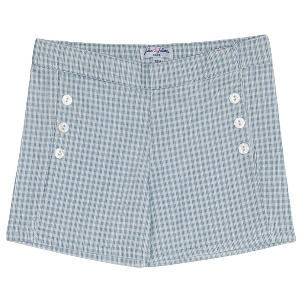 Jules & Juliette - Dia Baby Shorts - Blue Check