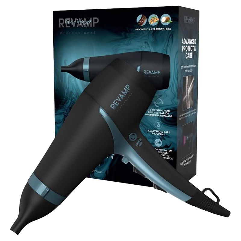 Revamp - Progloss 4000 Advanced Protect & Care Hair Dryer - Black