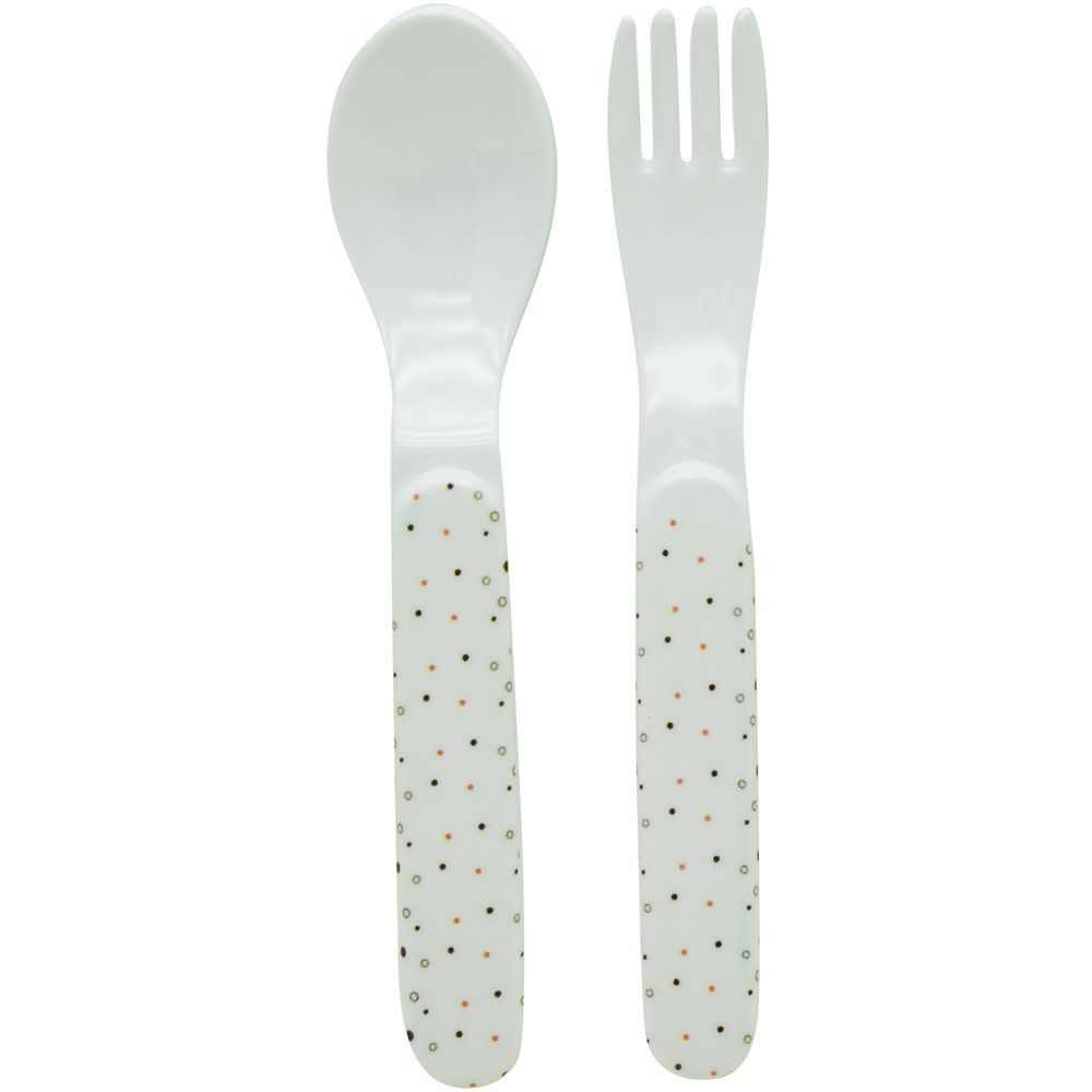 Dinewell - Kids Spoon And Fork Set - Animate - 2 Pcs - 6-Inch