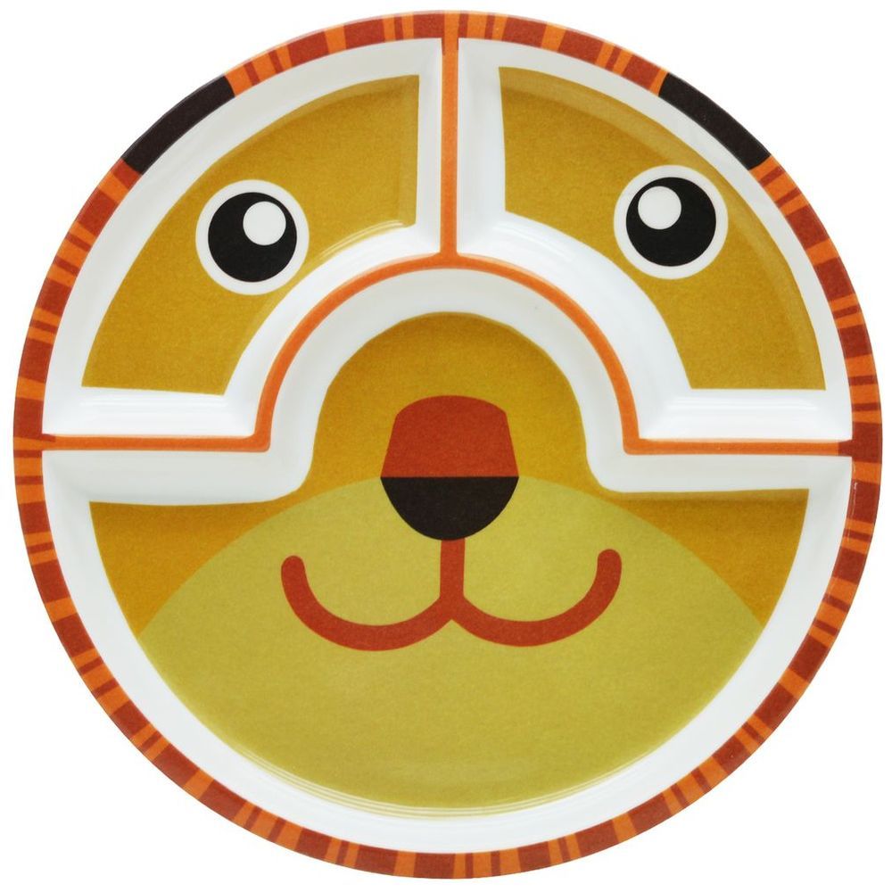 Dinewell - Kids Round Plate - Tiger - 10-Inch