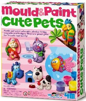 4M Mould and Paint Cute Pets Arts and Crafts Kit