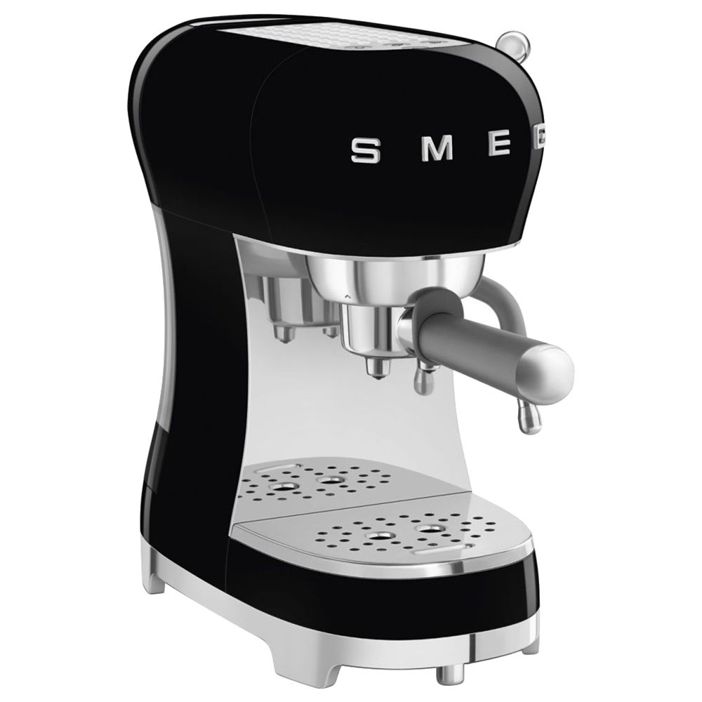 Smeg - 50'S Retro Style Espresso Coffee Machine - Black - 1350 W