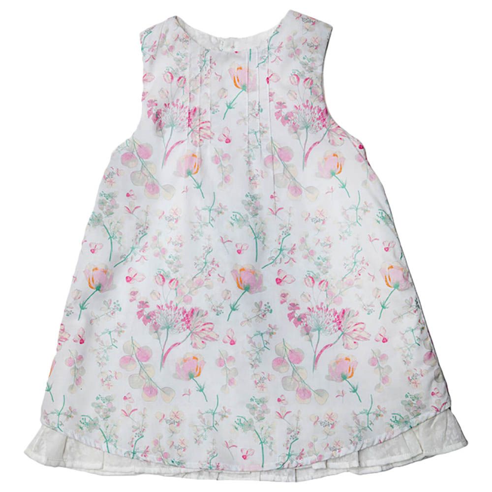 Jules & Juliette - Elise Baby Dress - Flowery Light Pink